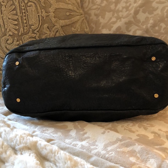 Tory Burch large black leather tote w/ dust bag - Picture 6 of 16